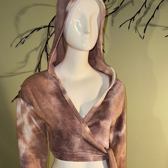 Tie-Dye Wrap Hoodie - Picture 1 of 7